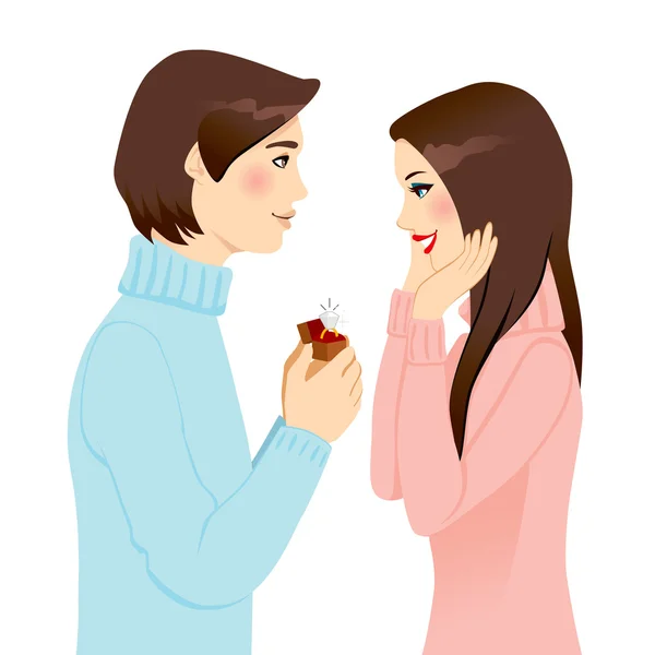 Evlenme teklifi — Stok Vektör