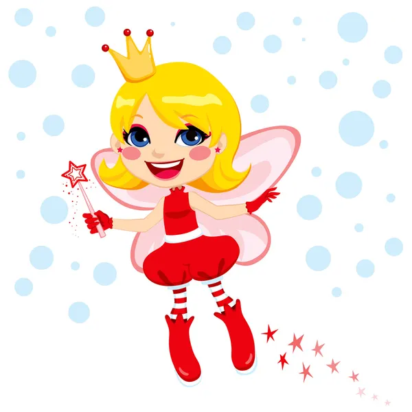 Sweet Christmas Fairy — Stockvector