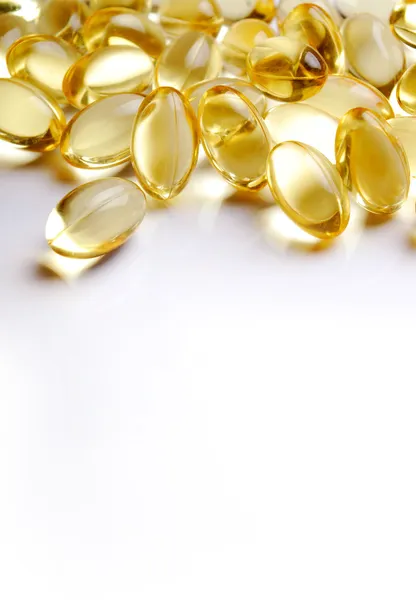 Omega 3 visolie capsules — Stockfoto