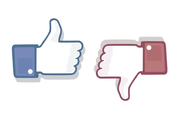 Thumb Up Like Dislike Symbol — Stock Photo, Image