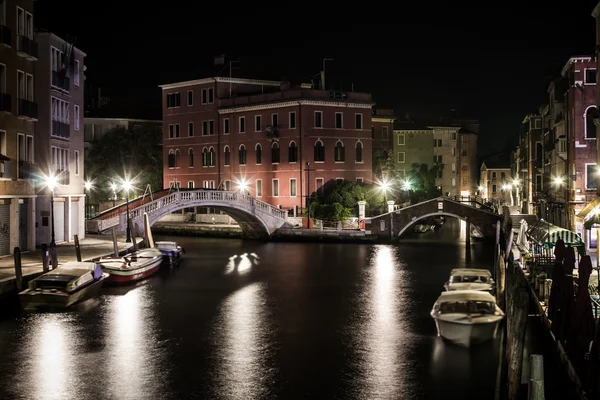 Venecia de noche, Italia — Foto de Stock