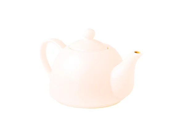 Beyaz izole çaydanlık — Stok fotoğraf