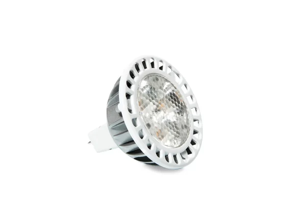 LED-lampa på vit bakgrund — Stockfoto