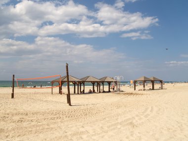 İsrail. tel Aviv'de şehir sahilde