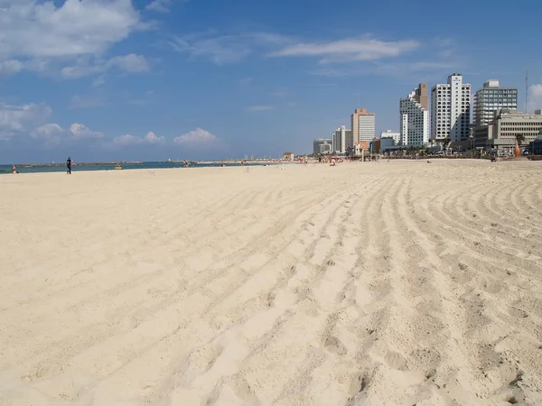 Izrael miejskiej plaży w tel Awiwie — Zdjęcie stockowe