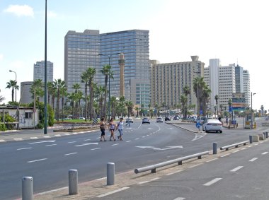 İsrail. tel aviv Profesör kauffman sokak görünümü