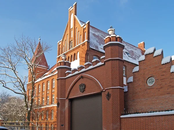 The old brick building in Kaliningrad — Stock Photo, Image