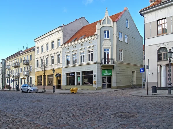 Litauen. turgaus straße in klaipeda — Stockfoto