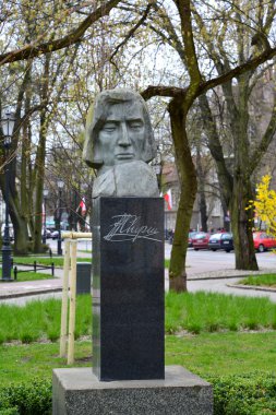 Monument to Friederich Chopin in Sopot, Poland clipart