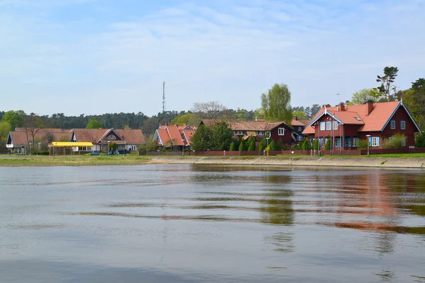 Litvanya. Curonian Bay türünden Nida'nın — Stok fotoğraf