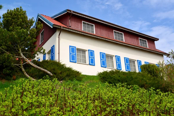 La casa del pescador en Nida, Lituania — Foto de Stock