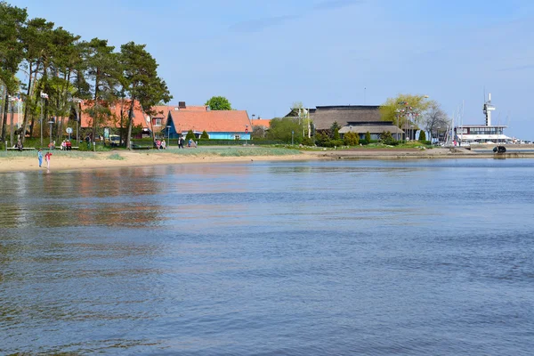 Lithuania. View of Nida from the Curonian Bay — Stock Photo, Image