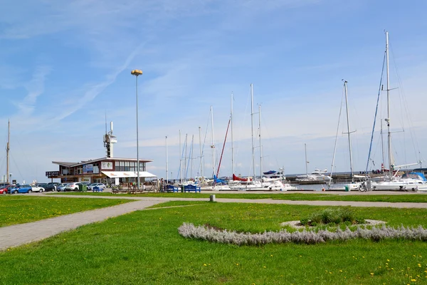 Yachtparken in Nida, Litauen — Stockfoto