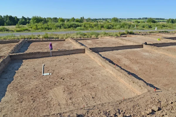 Archäologische Ausgrabungen im Gebiet Kaliningrad, Russland — Stockfoto