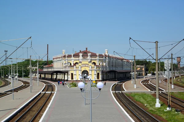 Železniční stanice na stanici si kazatin, Ukrajina — Stock fotografie
