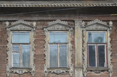 Üç windows ile oyma Ahşap europanel