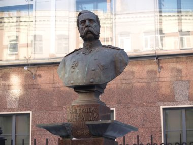 St. petersburg. anıt İmparator alexander II (1818-1881)