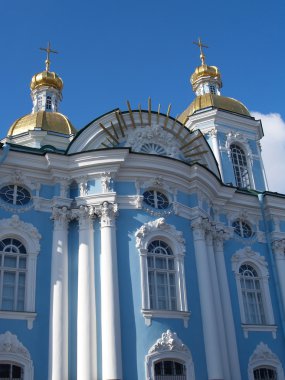 St. petersburg. Deniz St. nicholas Katedrali gökyüzü