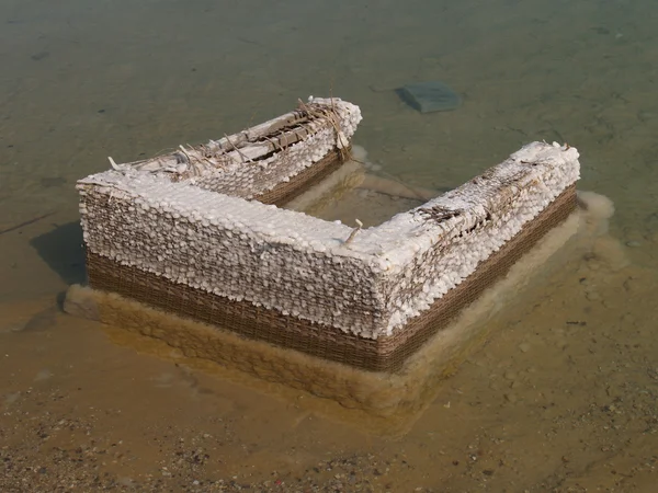 Household garbage in the Dead Sea, Israel — Stock Photo, Image