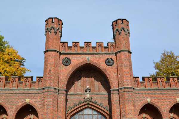 Kaliningrad. Rossgarten Gates, bottom view