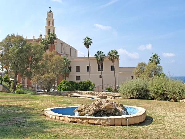 View of Saint Peter's Catholic church. Yaffo, Israel — Stock Photo, Image