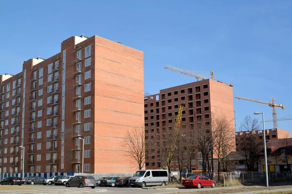 Construction du nouveau quartier résidentiel à Kaliningrad — Photo