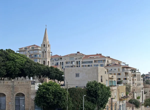 Вид на греческую церковь Святого Георгия. Яффо, Израиль — стоковое фото