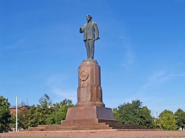 Kaliningrad. Pomnik m. i. kalinin (1875-1946) — Zdjęcie stockowe