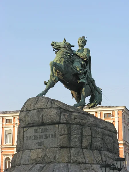 Kiev. Monument to Bogdan Khmelnytsky, 1888 — Stock Photo, Image