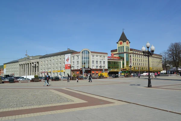 Άποψη της πλατείας νίκη στο Καλίνινγκραντ — Φωτογραφία Αρχείου
