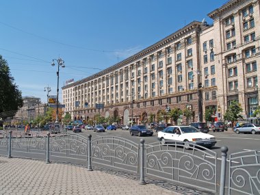 Kiev. kreshchatik sokak üzerinde Hükümet Binası