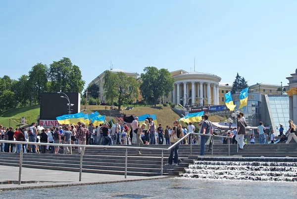 Kiev. oberoende möte på torget, 2007 — Stockfoto