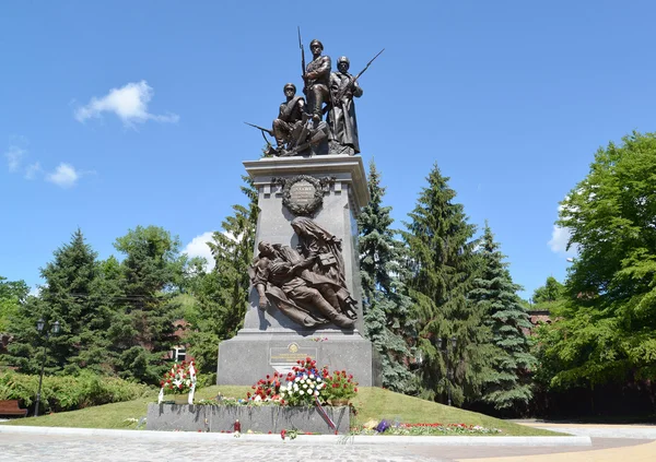 Калининград. Памятник погибшим русским солдатам — стоковое фото