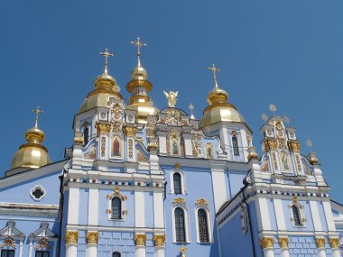 Mikhaylovsky'nin zlatoverkhy bir katedral Kiev