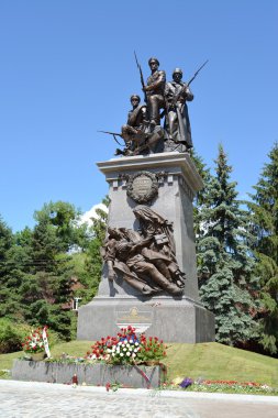 Kaliningrad. içinde ölen Rus askerleri için anıt