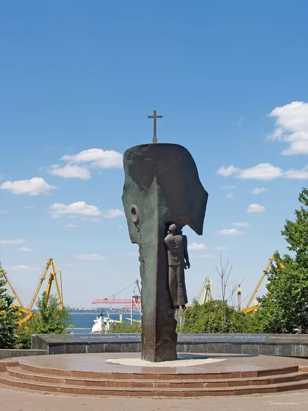 Odessa. Monument "To the lost seamen and the ships" — Stock Photo, Image