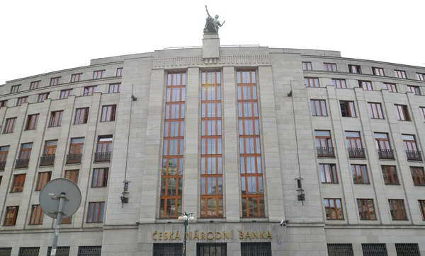 Praga. Banco Nacional de la República Checa — Foto de Stock