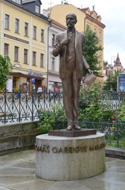 Çekoslovakya'nın ilk başkanı anıt tomasz garrigu