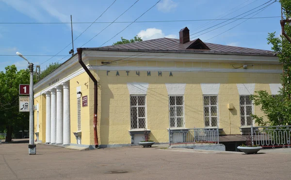 Railway station of station Gatchina-Baltic — Stock Photo, Image