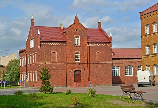 Edificio Escuela Secundaria Número Antigua Pestalozzi Folk School Boys 1887 —  Fotos de Stock