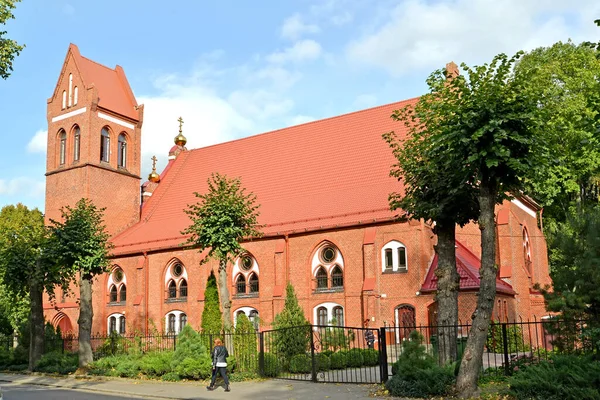 Kościół Narodzenia Najświętszej Marii Panny Kościół Przedmieść Ponart 1897 Kaliningrad — Zdjęcie stockowe