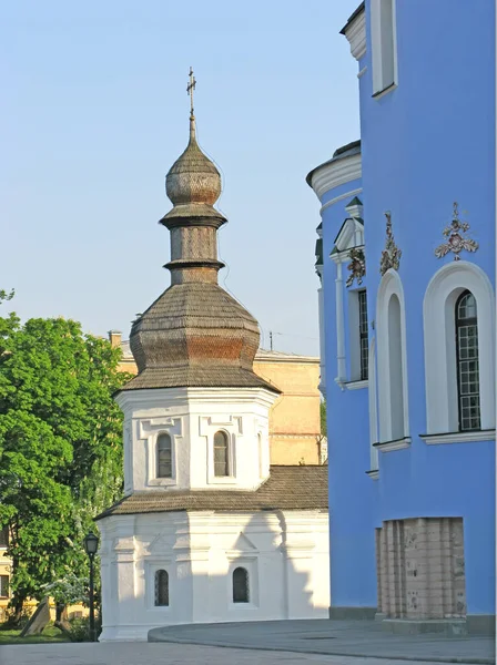 Church John Theologian Territory Michael Golden Top Monastery Kiev Ukraine — Stock Photo, Image