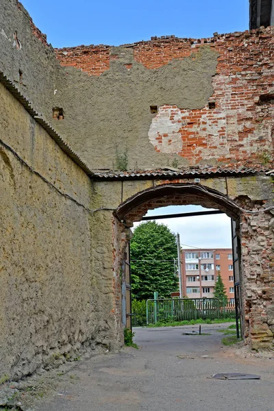 Puerta Del Castillo Orden Labiau Siglo Xiii Polessk Región Kaliningrado —  Fotos de Stock