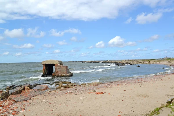 Ruina Del Casamata Del Fuerte Naval Oeste Jalá Región Kaliningrado —  Fotos de Stock