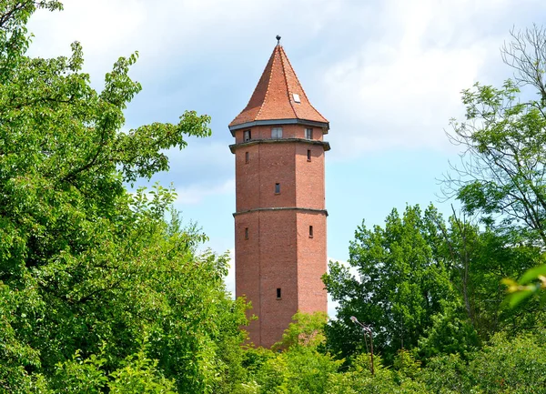 Friedland Watertoren 1924 Zomerdag Pravdinsk Regio Kaliningrad — Stockfoto