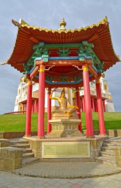 ELISTA, RUSSIA - 19 Nisan 2017: Budist kompleksi 