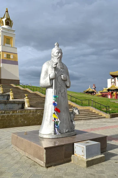 Elista Russia April 2017 Sculpture White Starz Territory Buddhist Complex — Stockfoto