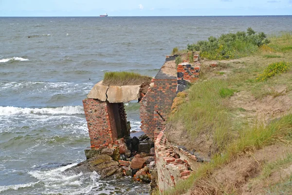 Les Ruines Casemate Fort Naval Ouest Baltiysk — Photo