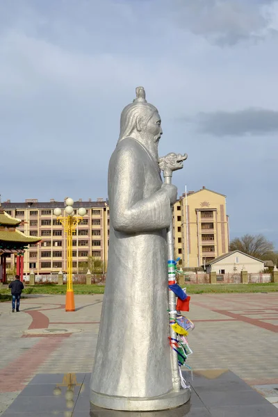 Elista Russia Nisan 2017 Budist Kompleksi Buddha Shakyamuni Nin Altın — Stok fotoğraf