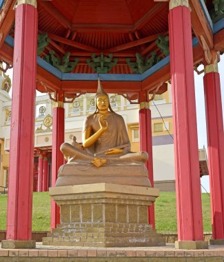 ELISTA, RUSSIA - 19 Nisan 2017: Budist kompleksi 